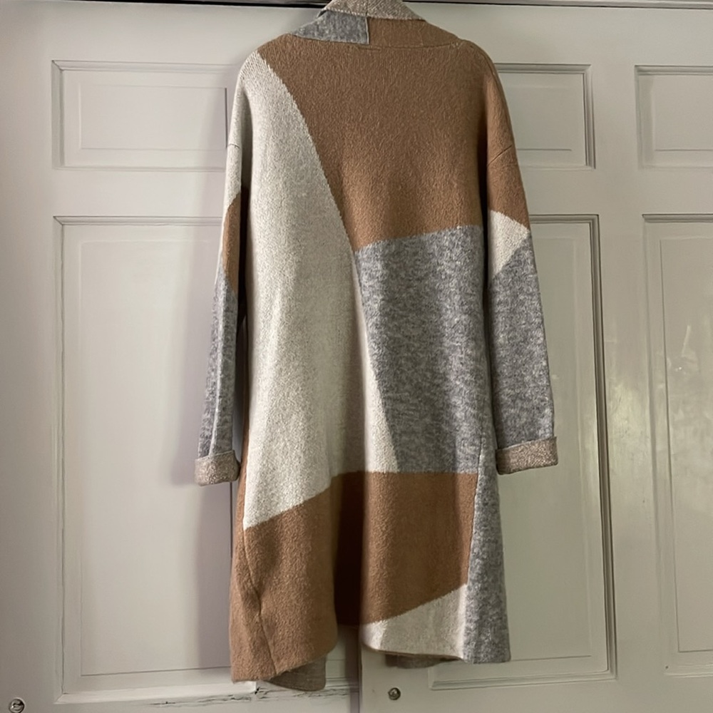Love Token Colorblock Open Front Cardigan - Picture 3 of 5